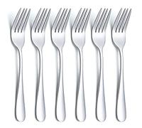 Evanda Dessert Forks 6 Pieces 14cm, Stainless Steel Pastry Forks Set, Fruit Forks, Mini Cake Forks, Appetizer Forks for Home, Wedding, Party, Cafe, Restaurant, Dishwasher safe.
