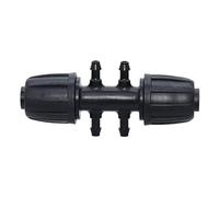 EVANEM 16mm To 4/7mm Tubing Connector, For Garden Flower Irrigation Water Adapter 6-Ways PE Tubing To 1/4'' Micro Hose Connector Joint (Color : A-10pcs)