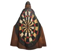 EVANEM Dart Board Hooded Cape, Unisex Adult Cape, Halloween Christmas Party Cosplay Costume