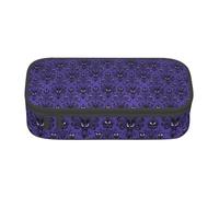 EVANEM Haunted Mansion Pencil Case, Large-Capacity Double Layer Student Pencil Case, Office Stationery Bag, Portable Pencil Case