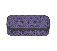 EVANEM Haunted Mansion Pencil Case, Large-Capacity Double Layer Student Pencil Case, Office Stationery Bag, Portable Pencil Case