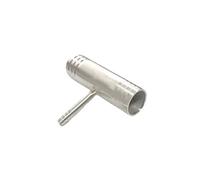 EVANEM Hose Barb Reducer Tee 3 Ways Splitter 304 Stainless Steel, Hosetail Connector Coupler Fitting 3 Way Connectors (Size : 25-6-25mm)