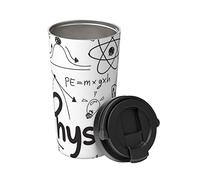 EVANEM Insulated Stainless Steel Physics Print Travel Mug Tumbler Cup with Lid for Hot/Cold Beverages