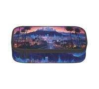 EVANEM The Old Hollywood Pencil Case, Large-Capacity Double Layer Student Pencil Case, Office Stationery Bag, Portable Pencil Case