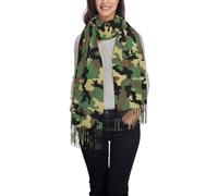 EVANEM Women'S Winter Scarf-Fashion Cashmere Warm Scarf-Camo Tassel Shawl Scarf