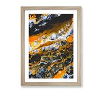 Evanescent Force Abstract Framed Print | A2 Oak Framed Wall Art | Ready to Hang | Abstract Fantasy Picture | Living Room Bedroom Lounge Office