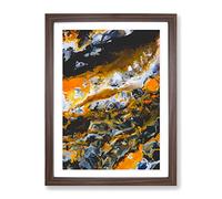 Evanescent Force Abstract Framed Print | A3 Walnut Framed Wall Art | Ready to Hang | Abstract Fantasy Picture | Living Room Bedroom Lounge Office