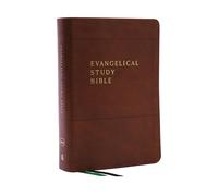 Evangelical Study Bible: Christ-centered. Faith-building. Mission-focused. (NKJV, Brown Leathersoft, Red Letter, Thumb Indexed, Large Comfort Print)