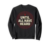 Evangelical Until All Hear Typography Circle Cross Symbol Sweatshirt