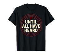 Evangelical Until All Hear Typography Circle Cross Symbol T-Shirt