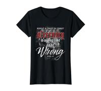 Evangelism Faith Gospel: Eternity is a Long Time to Be Wrong Value Graphic T-Shirt, Women, Black, M