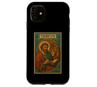 Evangelist Mark (Marcus) Holy Card with the Lion Symbol Case for iPhone 11
