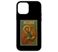 Evangelist Mark (Marcus) Holy Card with the Lion Symbol Case for iPhone 12 mini