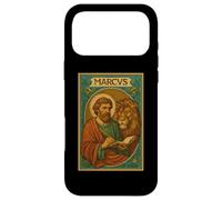Evangelist Mark (Marcus) Holy Card with the Lion Symbol Case for iPhone 17 Pro Max