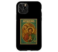 Evangelist Matthew (Mattheu) Holy Card with the Angel Symbol Case for iPhone 11 Pro