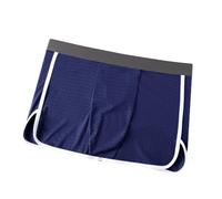 Evankin Men's Boxer Brief Underwear Hollowed Mesh Ice Silk Underpants Arlo Boxer Pants Loincloth Sleepwear Athletic Shorts, Blue, L