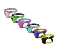 Evankin Men's Sexy Jockstrap Athletic Supporter Breathable Cotton Thong Performance Waistband Pouch Underwear, Multicolor, L