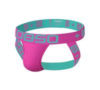 Evankin Men's Sexy Jockstrap Athletic Supporter Breathable Cotton Thong Performance Waistband Pouch Underwear, Rose Red, XL