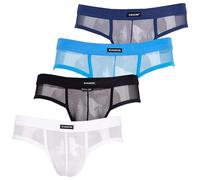 Evankin Men's Sexy Sheer Mesh Boxer Briefs Low Rise Breathable Underwater