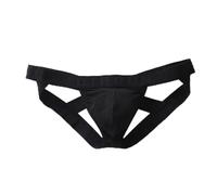 Evankin Men's Sexy Thong Underwear Fun Jockstrap Underpants, Black, XS