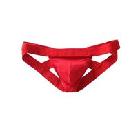 Evankin Men's Sexy Thong Underwear Fun Jockstrap Underpants, Red, XS