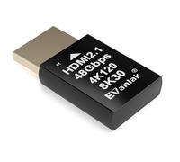 EVanlak 4K 120Hz HDMI 2.1 Dummy Plug edid Headless - High-Resolution Virtual Display Emulator for PC, VR Headsets Cryptocurrency Mining | Supports 8K @30Hz, Headless Ghost Display Adapter-1P
