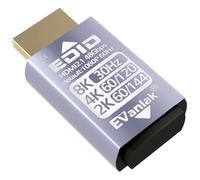 EVanlak Hdmi Passthrough Edid Emulator Adapter Dummy Plug Virtual Monitor Headless Ghost Display Adapter-1080P60hz to 8K30Hz-1pack