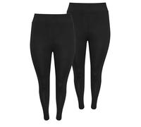 EVANS 2 Pack Curve Stretch Leggings - Women's - Plus Size Curve Black
