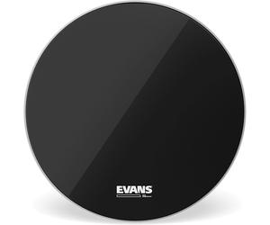 Evans 24" EQ3 Black No Port Version Bass Drum Head Skin BD24RB-NP