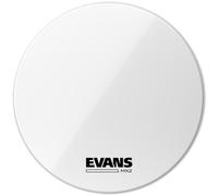 Evans MX2 White Marching Bass Drum Head, 26 Inch