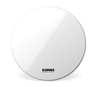 Evans Bass Drum Heads - EQ3 - 24 inch Resonant Smooth White Bass Drum Head with No Port - White