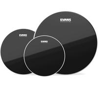 Evans Black Chrome Rock Tom Pack 10 12 16 Heads