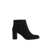 EVANS Brown Suede Heeled Ankle Boot In Wide E & Extra Wide Eee Fit - Women's - Plus Size Curve