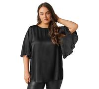 EVANS Curve Angel Sleeve Blouse - Women's - Plus Size Curve Black