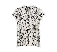 EVANS Curve Black Abstract Print Short Sleeve Blouse - Women's - Plus Size Curve