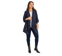 EVANS Curve Blue Lightweight Waterfall Jacket - Women's - Plus Size Curve