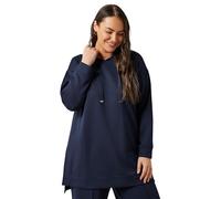 EVANS Curve Blue Luxe Drawstring Hoodie - Women's - Plus Size Curve