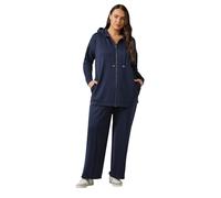 EVANS Curve Blue Luxe Wide Leg Joggers - Women's - Plus Size Curve