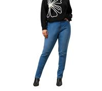 EVANS Curve Blue Midwash High Waisted Skinny Jeans - Women's - Plus Size Curve