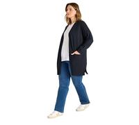 EVANS Curve Blue Premium Pocket Front Cardigan - Women's - Plus Size Curve