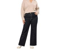 EVANS Curve Blue Premium Wide Leg Jeans - Women's - Plus Size Curve
