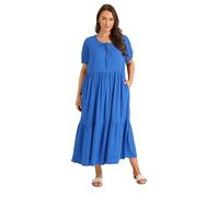 EVANS Curve Blue Tiered Dress - Women's - Plus Size Curve
