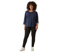 EVANS Curve Blue V-Neck Modal Rich Top - Women's - Plus Size Curve