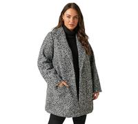 EVANS Curve Boucle Formal Coat - Women's - Plus Size Curve Grey