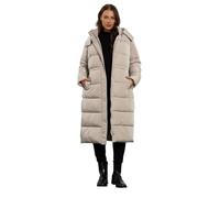 EVANS Curve Brown Maxi Puffer Coat - Women's - Plus Size Curve