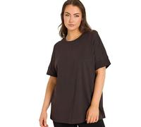EVANS Curve Brown Pure Cotton T-Shirt - Women's - Plus Size Curve