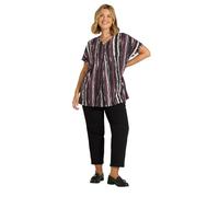 EVANS Curve Brown Tie Dye Swing Top - Women's - Plus Size Curve
