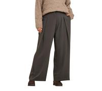 EVANS Curve Brown Wide Leg Tailored Trousers - Women's - Plus Size Curve