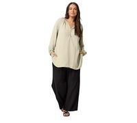 EVANS Curve Button Front Long Sleeve Blouse - Women's - Plus Size Curve