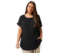 EVANS Curve Button Sleeve Blouse - Women's - Plus Size Curve Black
